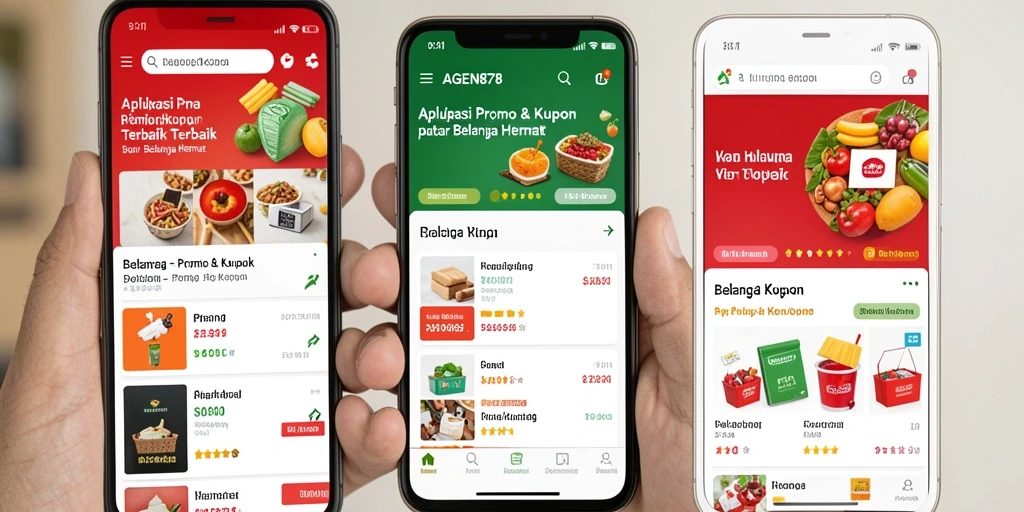 Antarmuka AGEN878 menampilkan berbagai promo dan kupon menarik.