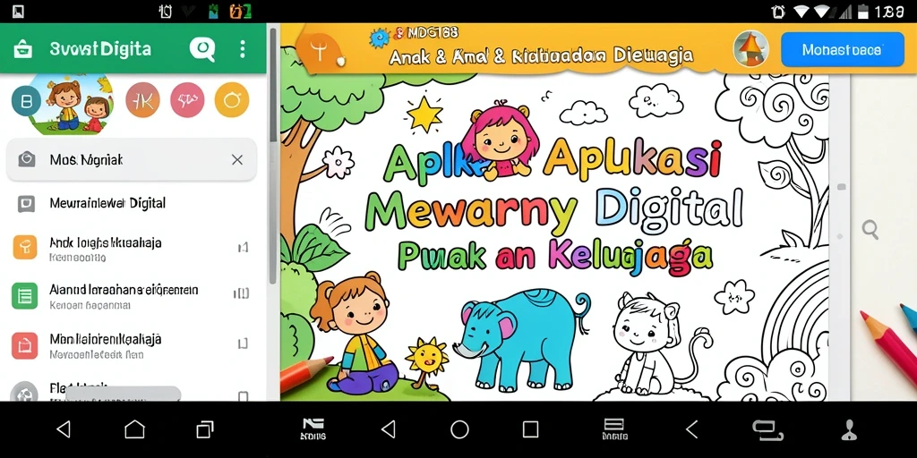Tampilan antarmuka MDG188 yang menarik dan mudah digunakan untuk mewarnai.