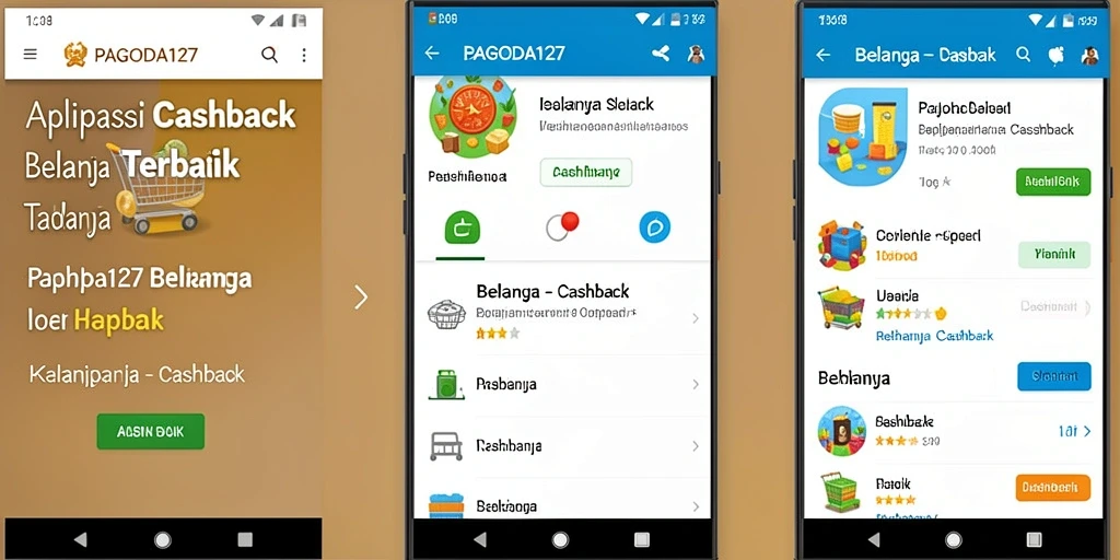 Tampilan antarmuka pengguna aplikasi PAGODA127 yang menarik dan mudah digunakan.